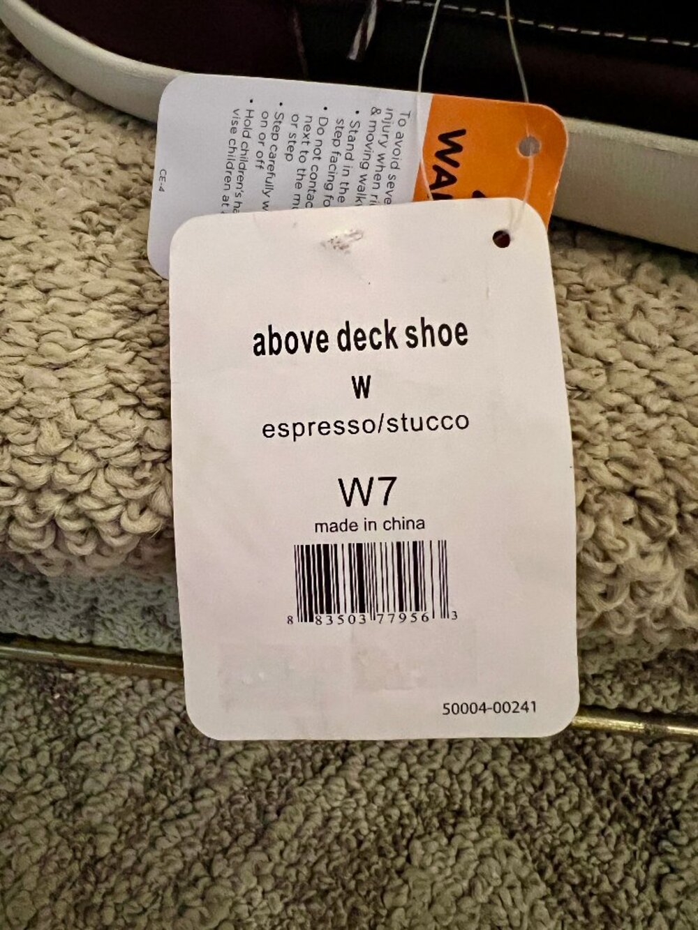 NWT Women's Crocs Above Deck Espresso Brown Leather Flats Boat Shoes Size 7 M - Picture 9 of 9